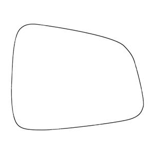 Wing Mirrors, Right Stick On Wing Mirror Glass for Holden Trax SUV, 2013 Onwards, SUMMIT