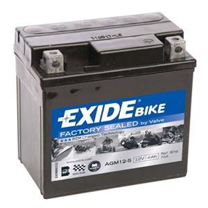 Motorcycle Batteries, EXIDE Motorcycle Battery   AGM12 5 AGM 12V Battery, Exide