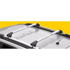 Complete set of aluminium roof bars, supplied with locks and keys