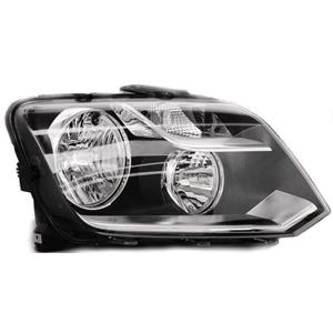 Lights, Right Headlamp (Halogen, Takes H7 / H15 Bulbs, Valeo Type, Black Bezel, Supplied With Motor) for Volkswagen AMAROK 2010 on, 