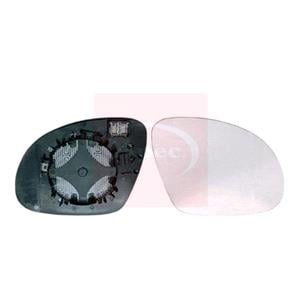 Wing Mirrors, Left Wing Mirror Glass with Holder (Heated, with Chrome Glass, Convex) for Volkswagen TIGUAN 2007 2015, 