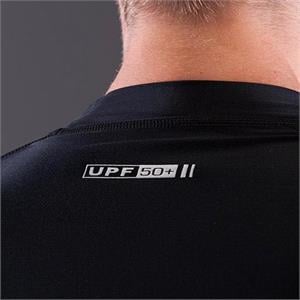 Aqua Marina Division Men's Long Sleeve Rash Vest - Grey Print - Size M