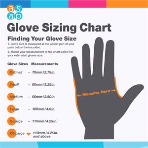 GRIP Gloves X-TRA Thick Orange T-Grip Nitrile Disposable Gloves (50) - Extra Large