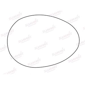 Wing Mirrors, Left / Right Stick On Wing Mirror Glass for Mini Convertible, 2009 2015, SUMMIT