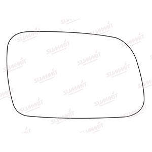 Wing Mirrors, M.GLASS  X1 08 >12 LH Silver AGL1052C   Peugeot 407 2004 to 2010, 