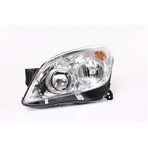 Lights, Left Headlamp (Halogen, Takes H1/H7 Bulbs, Supplied With Motor) for Vauxhall ASTRA TwinTop 2007 2009, 