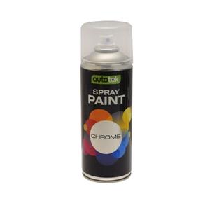 Specialist Paints, Autotek Aerosol Paint   Chrome   400ml, AUTOTEK