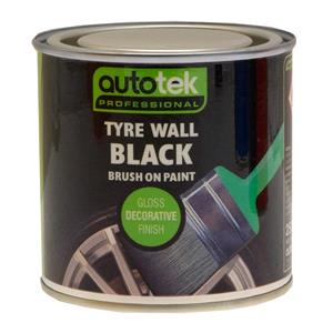Specialist Paints, Autotek Tyre Wall Black 250ml, AUTOTEK