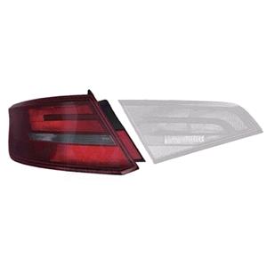 Lights, Left Rear Lamp (Standard Bulb Type, Outer, On Quarter Panel, Supplied Without Bulbholder) for Audi A3 Sportback 5 Door 2012 on, 