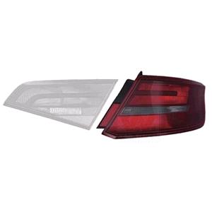 Lights, Right Rear Lamp (Standard Bulb Type, Outer, On Quarter Panel, Supplied Without Bulbholder) for Audi A3 Sportback 5 Door 2012 on, 