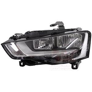 Lights, Left Headlamp (Halogen, Takes H7 / H7 Bulbs,Supplied With Motor, Original Equipment) for Audi A5 Convertible 2012 2017, 