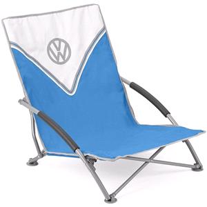 Gifts, Official Volkswagen Low Folding Chair - Blue, Volkswagen