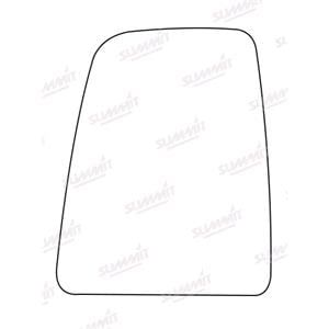 Wing Mirrors, Left Stick On Mirror Glass for Ford TRANSIT Van 2014 2020, 