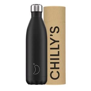 Water Bottles, Chilly's 750ml Bottle - Mono Black, Chilly's