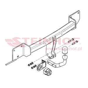 Tow Bars And Hitches, Steinhof Towbar (fixed with 2 bolts) for BMW 1 Series 5 Door,  2003 2012, Steinhof