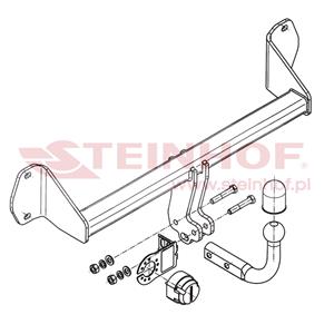 Steinhof Towbar (fixed with 2 bolts) for BMW 1 Series 3 Door, 2011 Onwards