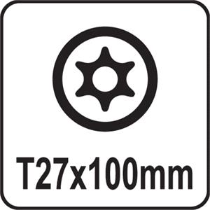 Screwdriver Sets, TORX SECURITY SCREWDRIVER T27x100MM, YATO