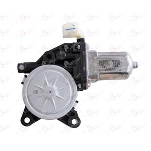 Window Regulators, Front / Rear Left Electric Window Regulator Motor (motor only) for Kia SOUL, 2009 2013, Front/4 Door Models, WITHOUT One Touch/Antipinch, motor has 2 pins/wires, AC Rolcar