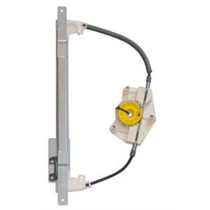 Window Regulators, Rear Right Electric Window Regulator Mechanism (without motor) for Audi A2 (8Z0), 2000 2005, 4 Door Models, WITHOUT One Touch/Antipinch, holds a standard 2 pin/wire motor, AC Rolcar