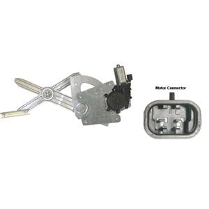 Window Regulators, Rear Right Electric Window Regulator (with motor) for SUBARU FORESTER (SF), 1997 2002, 4 Door Models, WITHOUT One Touch/Antipinch, motor has 2 pins/wires, AC Rolcar