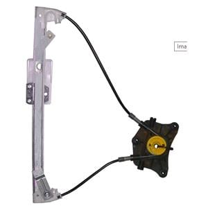 Window Regulators, Rear Left Electric Window Regulator Mechanism (without motor) for SKODA YETI, 2009 , 4 Door Models, WITHOUT One Touch/Antipinch, holds a standard 2 pin/wire motor, AC Rolcar