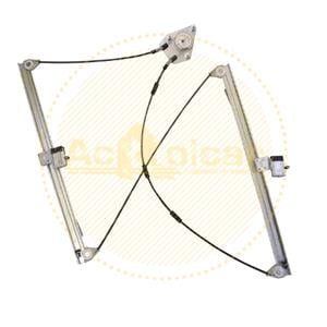 Window Regulators, Front Right Electric Window Regulator Mechanism (without motor) for VW TRANSPORTER Mk V Flatbed Chassis (7JD, 7JE, 7JL), 2003 2015, 2 Door Models, WITHOUT One Touch/Antipinch, holds a standard 2 pin/wire motor, AC Rolcar