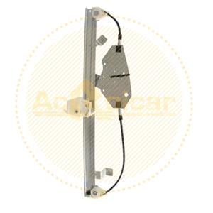Window Regulators, Front Left Electric Window Regulator Mechanism (without motor) for Renault Grand Modus, 2008 2010, 4 Door Models, One Touch/AntiPinch Version, holds a motor with 6 or more pins, AC Rolcar