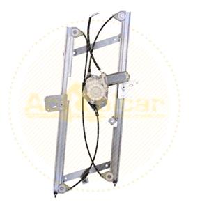Window Regulators, Front Left Electric Window Regulator (with motor, one touch operation) for Man TGS, 2008 , 2 Door Models, One Touch Version, motor has 6 or more pins, AC Rolcar