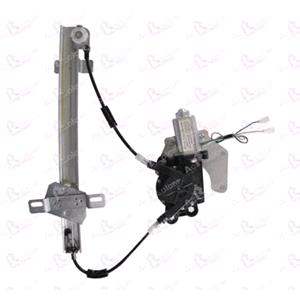Window Regulators, Rear Left Electric Window Regulator (with motor) for NISSAN PRIMERA Estate (WP1), 2002 2008, 4 Door Models, WITHOUT One Touch/Antipinch, motor has 2 pins/wires, AC Rolcar