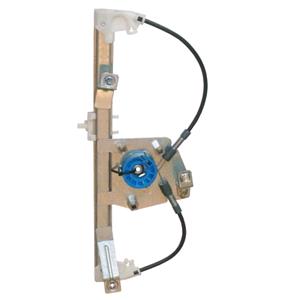 Window Regulators, Rear Left Electric Window Regulator Mechanism (without motor) for FORD FOCUS III, 2011 , 4 Door Models, One Touch/AntiPinch Version, holds a motor with 6 or more pins, AC Rolcar