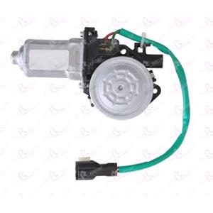 Window Regulators, Front Left Electric Window Regulator Motor (motor only) for Kia CARENS, 2002 2006, 4 Door Models, WITHOUT One Touch/Antipinch, motor has 2 pins/wires, AC Rolcar