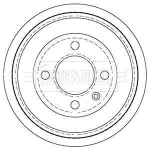 Brake Drums, Borg & Beck Brake Drum   BBR7256, Borg & Beck