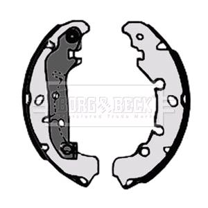 Brake Shoe Set, Borg & Beck Brake Shoe (Set)   BBS6320, Borg & Beck