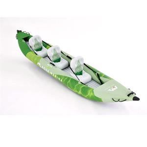 Aqua Marina Betta-475 15'7" Recreational 3-Person Kayak with Inflatable Deck - Kayak Paddle Set Included