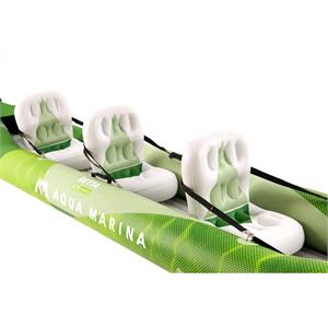 Aqua Marina Betta-475 15'7" Recreational 3-Person Kayak with Inflatable Deck - Kayak Paddle Set Included