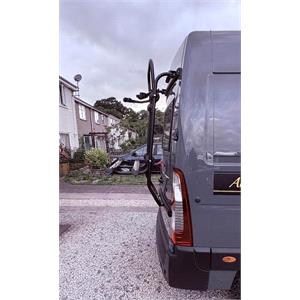 Fabbri Bici OK Rear Double Door Black Bike Rack for Renault Master 2011 Onwards - 2 Bikes