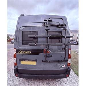 Fabbri Bici OK Rear Double Door Black Bike Rack for Renault Master 2011 Onwards - 2 Bikes