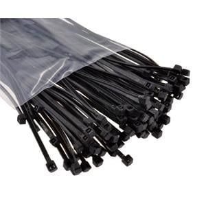 Cable Ties, Cable Ties 190mm x 2.5mm, Black   Pack of 100, VOREL