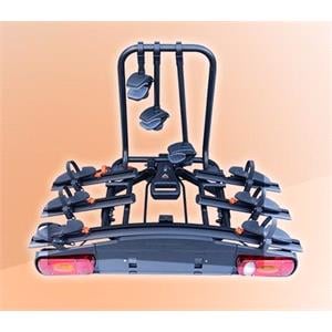 Aguri Active 3 Black Tow Bar Mounted Bike Rack (Wheel Support) for 3 (4) Bikes