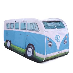 Gifts, Official Volkswagen Campervan Kids Pop Up Play Tent - Blue, Volkswagen