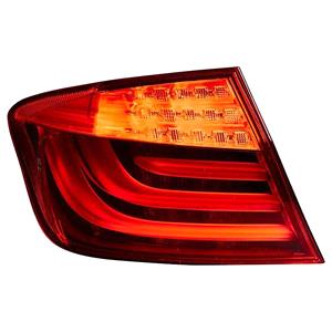 Lights, Left Rear Lamp (Saloon Model, Outer, On Quarter Panel, Supplied With Bulbholder, Original Equipment) for BMW 5 Series 2010 2013, 
