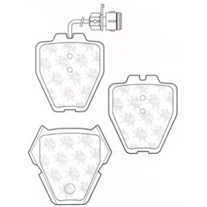 Brake Pads, Quinton Hazell Front Brake Pads (Full set for Front Axle)   BP1268, Quinton Hazell