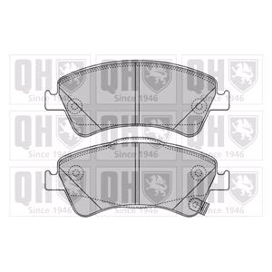 Brake Pads, Quinton Hazell Front Brake Pads (Full set for Front Axle)   BP1649, Quinton Hazell