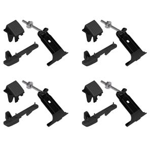 Complete set of aluminium roof bars, supplied with locks and keys