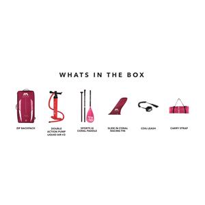 Aqua Marina Coral Touring (2025) 11'6" iSUP with Paddle and Coil Leash