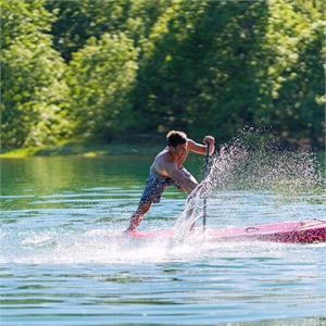 Aqua Marina Race Elite (2025) 14'0" Racing iSUP with Coil Leash