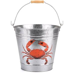Toys, Yello Metal Crab Bucket   6L, Yello