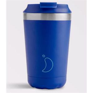 Reusable Mugs, Chilly's Coffee Cup   Matte Blue 340ml, Chilly's