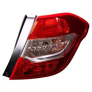 Lights, Right Rear Lamp (Outer, On Quarter Panel, 5 Door Hatchback Only, Supplied Without Bulbholder) for Citroen C4 2010 on, 