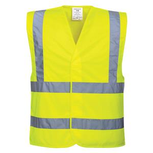 Emergency and Breakdown, Hi Vis Two Band & Brace Vest   Yellow   Large, PORTWEST